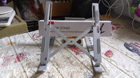Laptop Stand For Desk  Metal Portable Laptop Stand With 6 Adjustable Angles  Laptop Riser Phone And Tablet Stand  Compatible For All Laptop - LootFaat