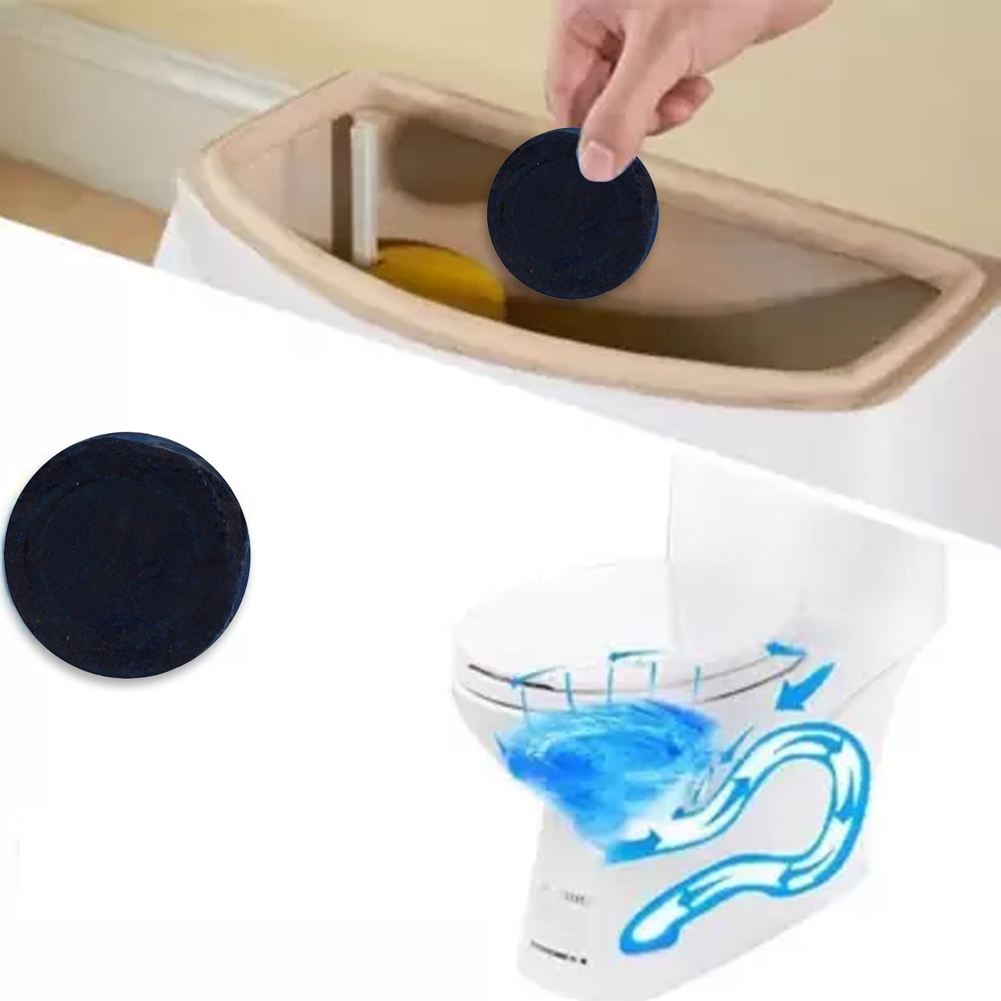 Toilet Cleaner Flush Tab Ocean Blue 100 Gram - LootFaat