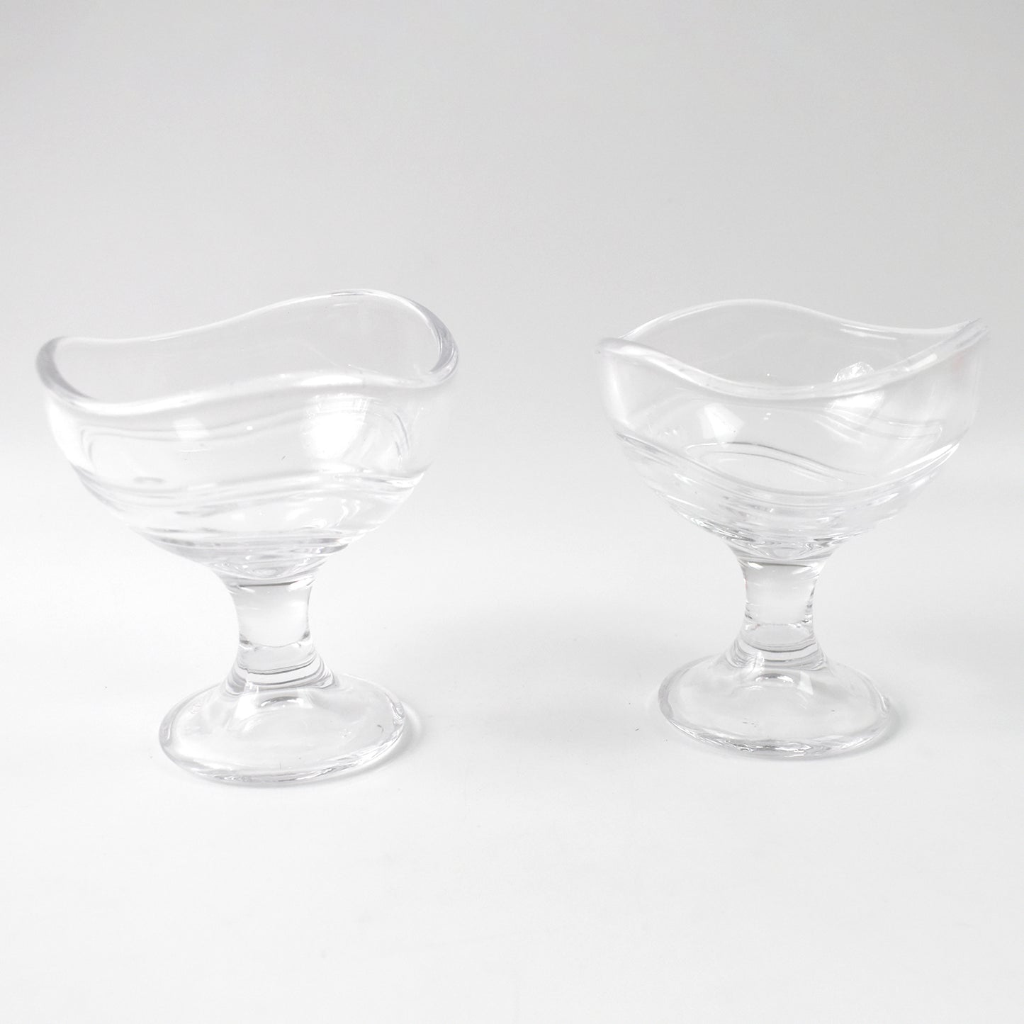 Glass Footed Dessert Bowl Ice Cream Cup (2 Pcs Set) - LootFaat