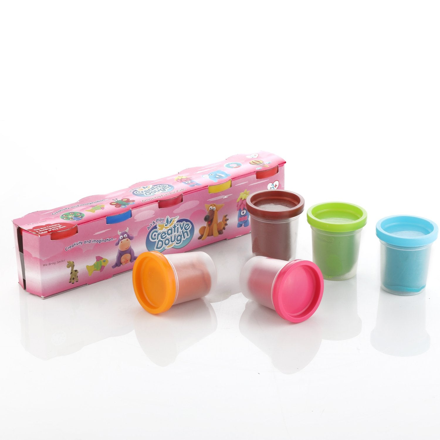 Non-toxic Creative 100 Dough Clay 5 Different Colors (Pack Of 5 Pcs) - LootFaat