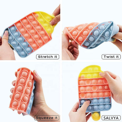 Ice Cream Candy Pop Fidget Toy - Push Bubble Sensory Stress Reliever