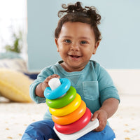 Plastic Baby Kids Teddy Stacking Ring Jumbo Stack Up Educational Toy 7pc - LootFaat