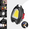 Portable Triangular Shaped Emergency Camping Flashlight With Cigarette Lighter Lumens Rechargeable Waterproof Portable Led Light Camping Keychain 6lighting Modes With Strong Magnet 3 Color Lighting For Travel Camping Walking