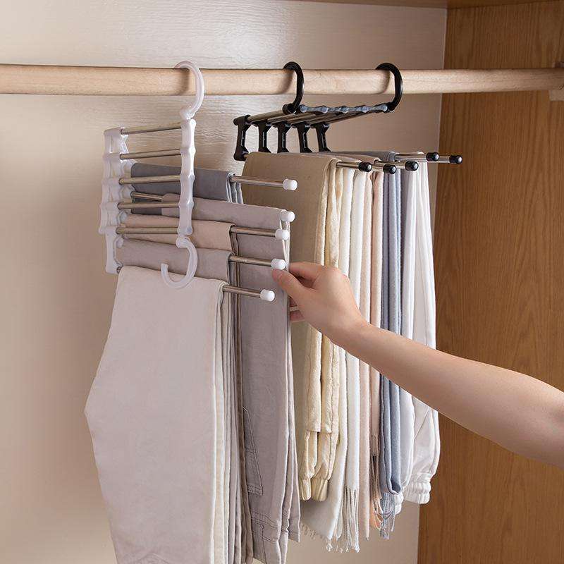 Adjustable Trouser Pants Hanger Organizer - LootFaat
