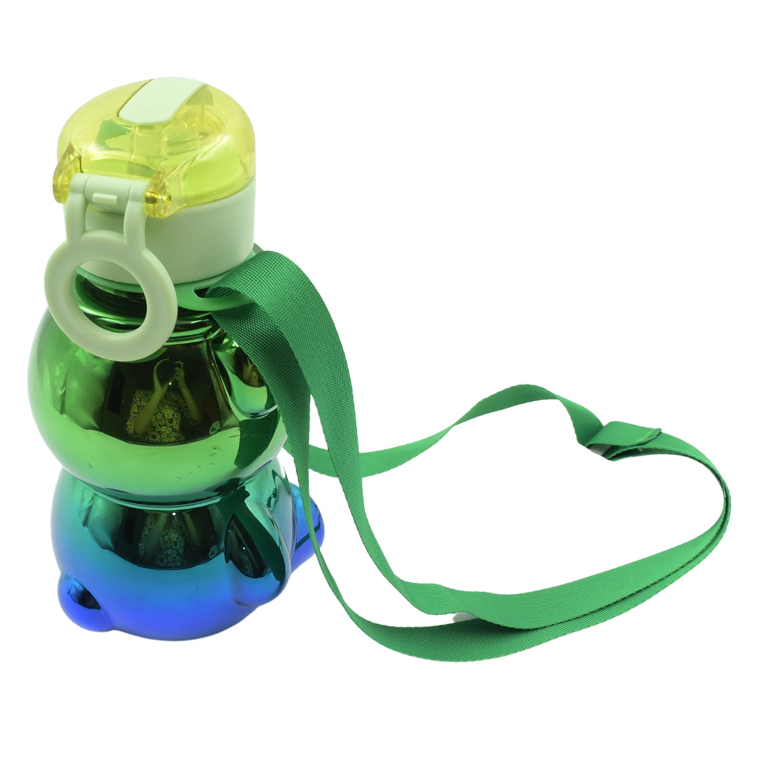 Cute Plastic Water Bottle Straw Bottle With With Adjustable Shoulder Strap And Stickers Portable Drinking Cup Water Bottle For Kids - LootFaat