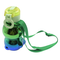 Cute Plastic Water Bottle Straw Bottle With With Adjustable Shoulder Strap And Stickers Portable Drinking Cup Water Bottle For Kids - LootFaat
