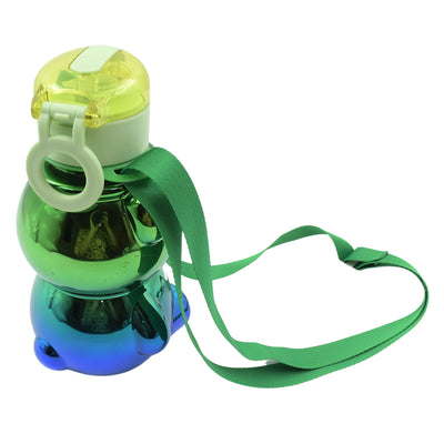 12548  Cute Plastic Water Bottle Straw Bottle With With Adjustable Shoulder Strap And Stickers Portable Drinking Cup Water Bottle For Kids - second image