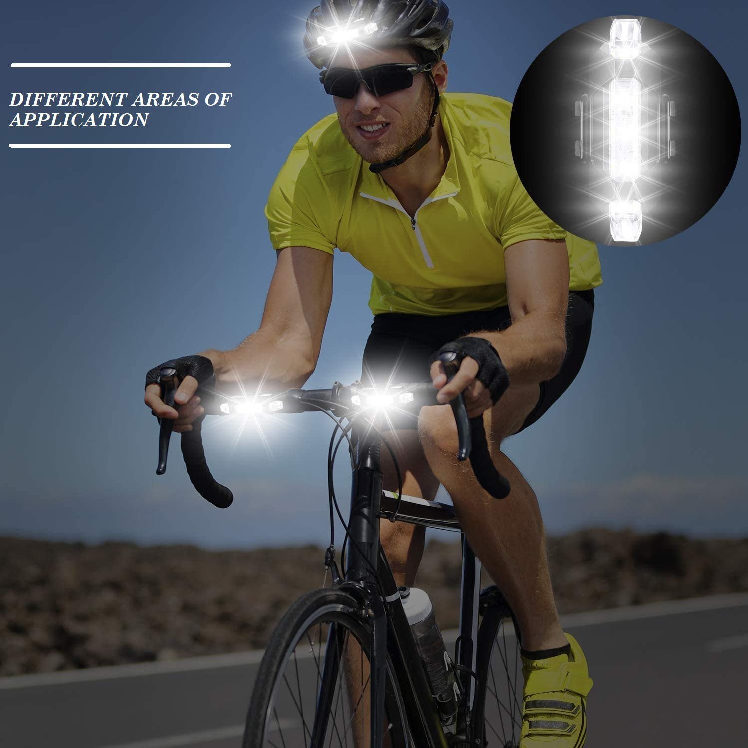 Rechargeable Bicycle Front Waterproof Led Light (White) - LootFaat