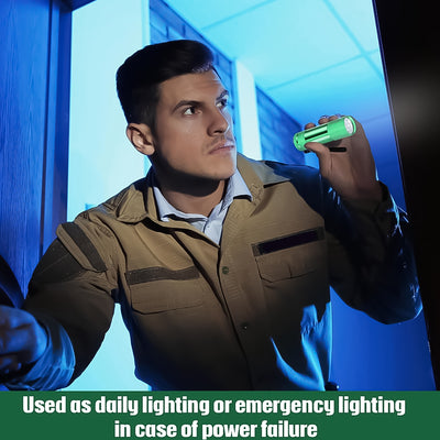Super-bright Mini 9 Led Bulb Pocket Torches - Small Torch Flashlight For Camping Hiking Diy Travelling Outdoors And More3 Battery Operated (Battery Not Included  1 Pc) - second image