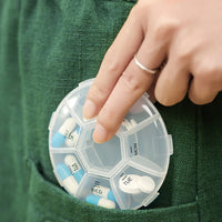 7-sided Portable Pill Box Medicine Planner Small Case - LootFaat