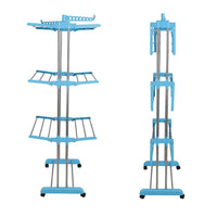 Heavy Duty 3-Tier Stainless Steel Foldable Clothes Drying Rack
