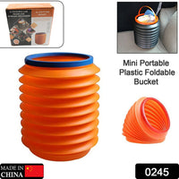 0245 Foldable Storage Bucket  Water Container  Dustbin Multiuse Bucket For Home  Car  Kitchen Use Bucket