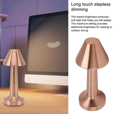 Touch Control LED Desk Lamp - Rechargeable, Dimmable, 3 Color Modes - second image