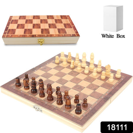 Foldable Wooden Chess Board Set (30  30 Cm  1 Set) - LootFaat