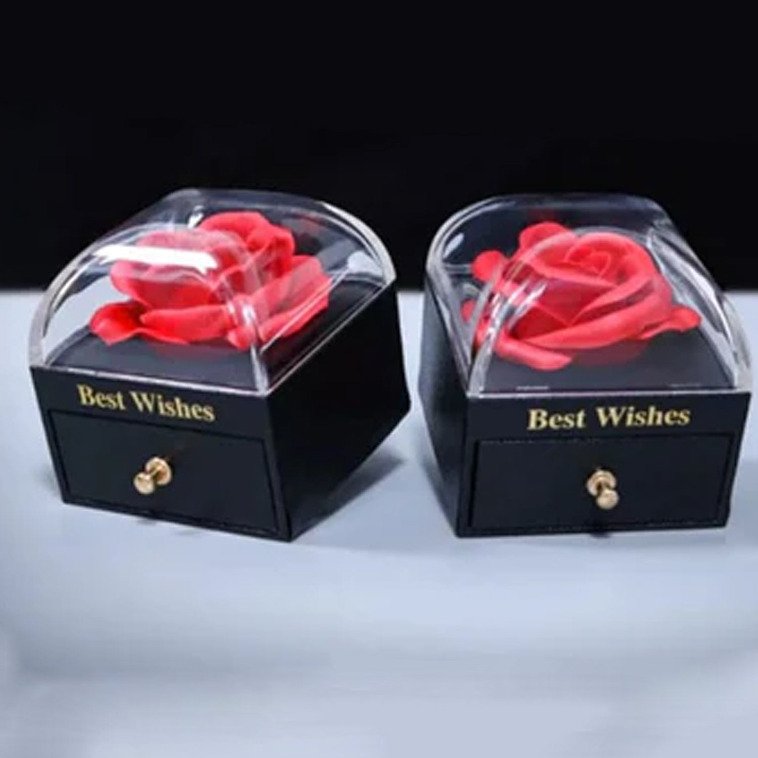 Preserved Eternal Rose Flower Gift Box Drawer (1 Pc) - LootFaat