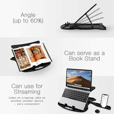 6226 Adjustable Laptop Stand Patented Riser. With Portable Mobile Stand - second image