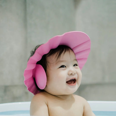 Baby Shower Cap - Adjustable, Safe Bathing Visor for Hair Washing - second image