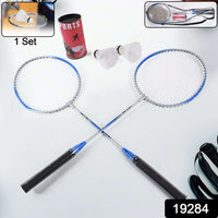 Badminton Set: 2 Metal Rackets, 3 Shuttlecocks & Carry Case