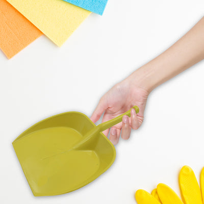 Dustpan With Long Handle Dust Collection Dust Pan Tray For Kitchen Home Office Bathroom Etc (1 Pc  Multicolor ) - second image