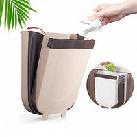 Hanging Trash Can For Kitchen Cabinet Door Small Collapsible Foldable Waste Bins Hanging Trash Holder For Bathroom Bedroom Office Car Portable.