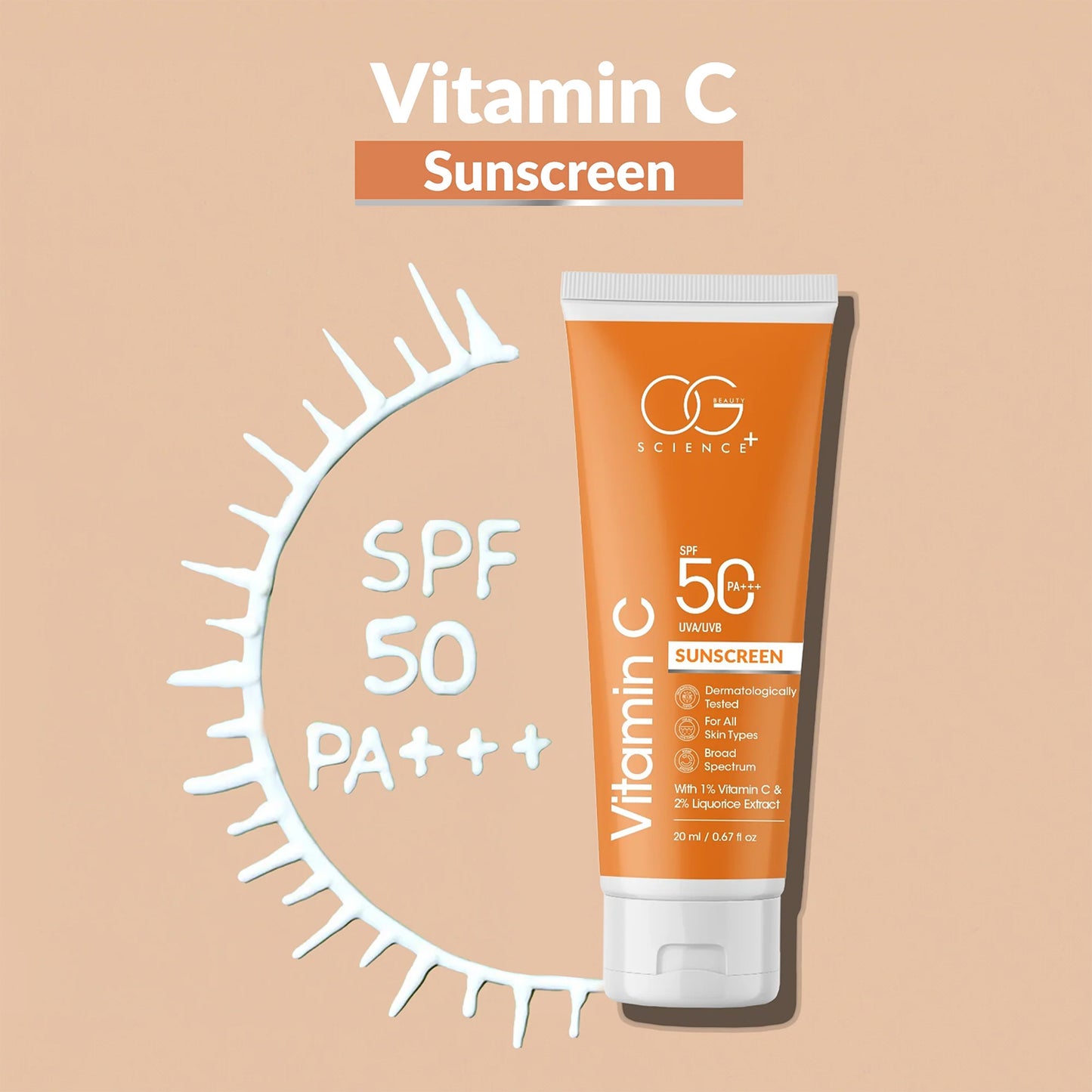 Og Beautyvitamin C Sunscreen Spf 50 Pa+++ (1 Pc  20ml)