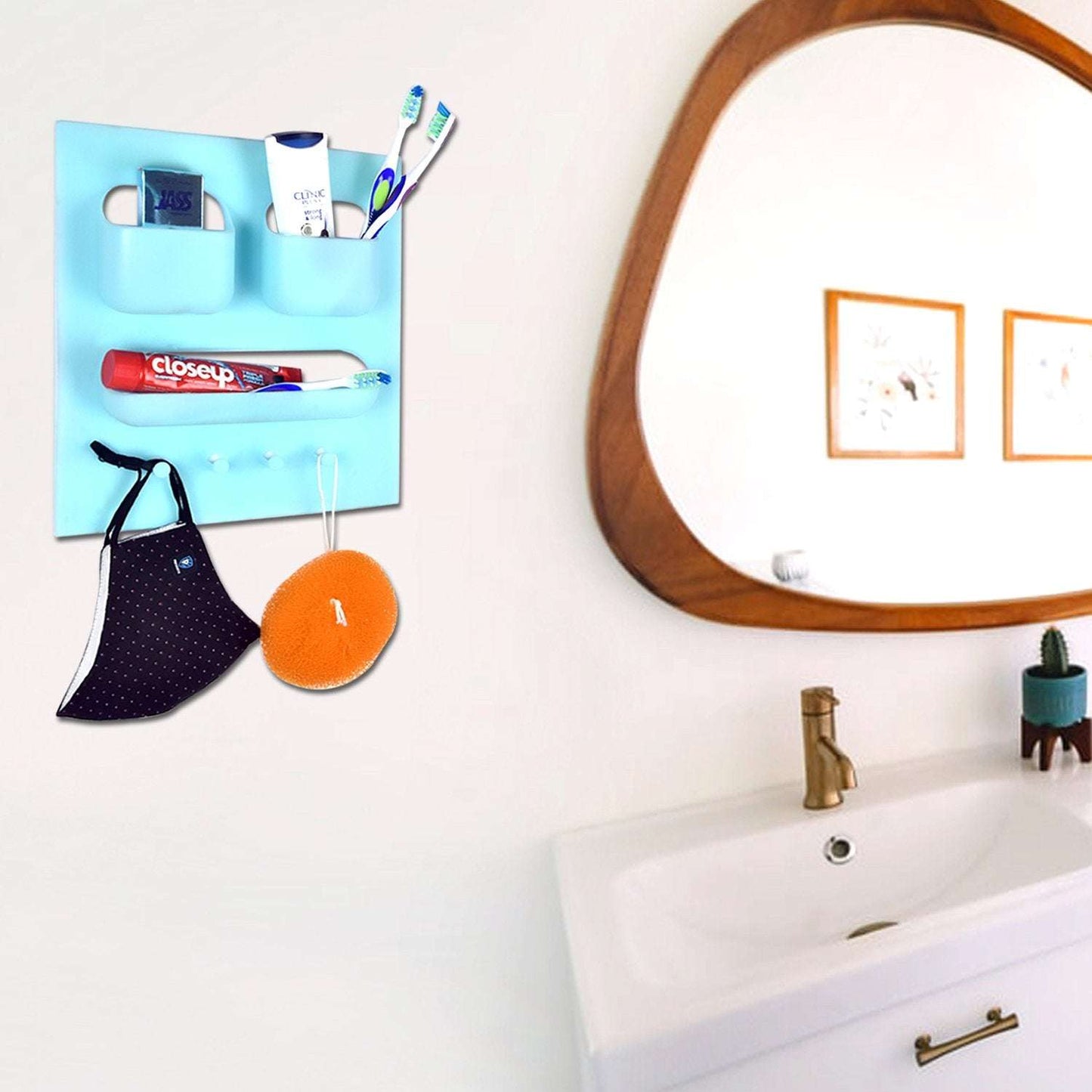 Plastic Unbreakable Soap Dish Tooth Brush Paste Holder - LootFaat