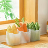 3pcs Clear Plastic Organizer Storage Versatile Kitchen Drawer Organizer Tray For Desk Makeup Bathroom Kitchen Pantry Cabinet